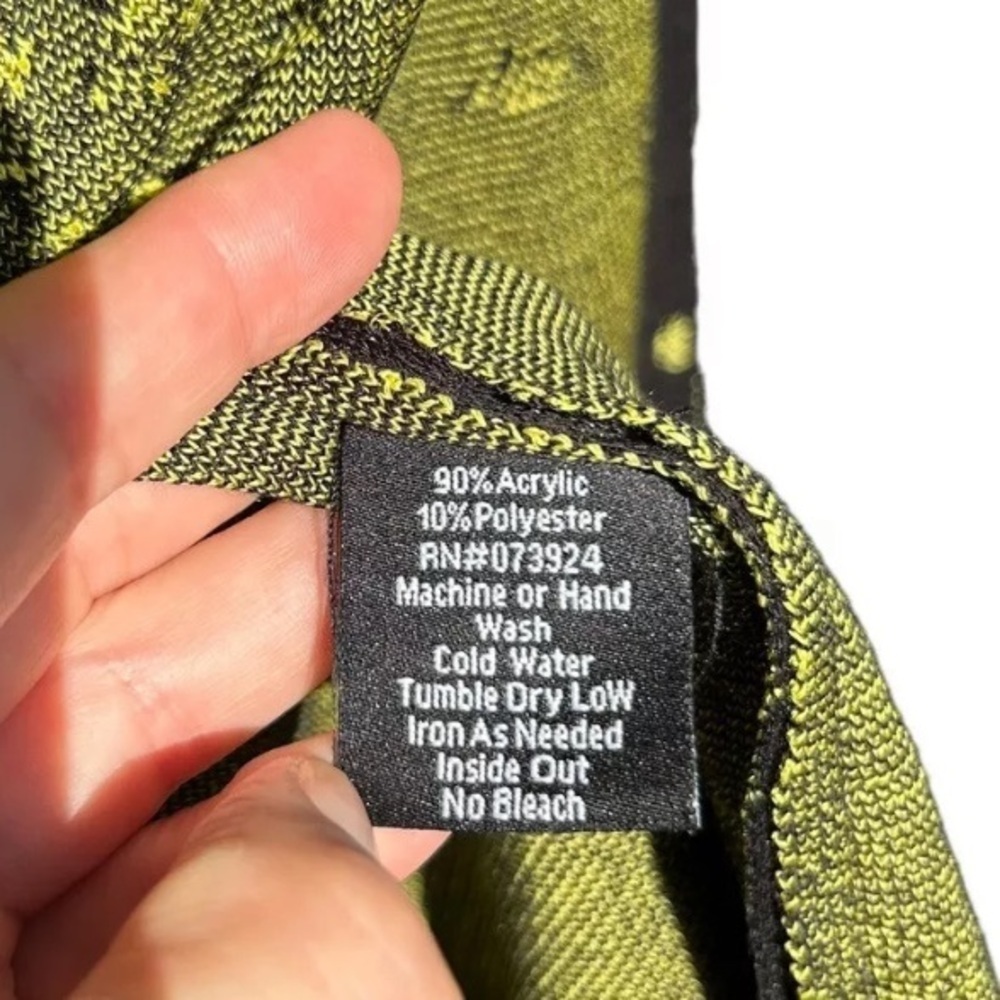 MISOOK Heritage Fit Knit Cardigan Jacket Size XL Black Green - Picture 11 of 11